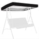 thumbnail image 5 of Cubierta Superior para Columpio Al Aire Libre, Cubierta para Silla, Cubierta para Toldo, Refugio para la Lluvia, Cubierta Impermeable para Muebles de Jardín, Color Negro, 5 of 5