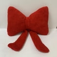 thumbnail image 3 of Zhourta Christmas Red Bow Pillow 3D Shape Bow Soft Waist Cushion Suitable for Sofa Bed Office Car Christmas New Year Holiday Party Decoration, 3 of 6