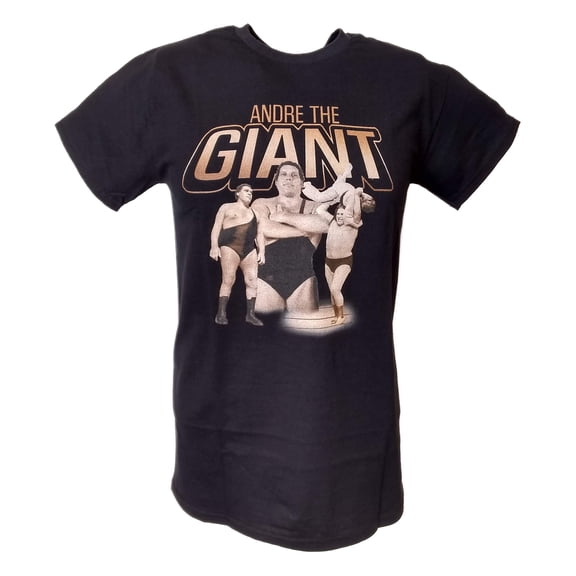 Andre the Giant 3 Pose Mens Black T-shirt L