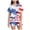 Red, variant on Baby Girl 4th of July Photo Outfit 250 Anniversary Usa Girls Pajama Set With Cute Print Home Short Sleeve Shorts Pajama Set Size 4-5 Years,Red