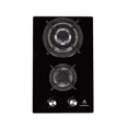 thumbnail image 1 of Parrilla de gas para empotrar de 2 quemadores, con cubierta de cristal templado negro DOMINO GLASS Supra DOMINO GLASS, 1 of 6