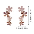 thumbnail image 2 of WILLBEST Aretes Colgantes De Flores De Titanio De Arete, Aretes De Patchwork De Flores, Aretes Colgantes Bohemios, Aretes De Botón Llamativos Para Mujeres Y Niñas, Cumpleaños, 2 of 4