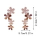 thumbnail image 2 of WILLBEST Aretes Colgantes De Flores De Titanio De Arete, Aretes De Patchwork De Flores, Aretes Colgantes Bohemios, Aretes De Botón Llamativos Para Mujeres Y Niñas, Cumpleaños, 2 of 4