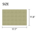 thumbnail image 4 of Howarmer Placemats, Washable Woven Vinyl Placemats, Heat-Resistant Placemats Stain Resistant Non-Slip PVC Table Mats, Dining Table Placemats for Christmas,Set of 4 ( 12x18 Inch, Green ), 4 of 7