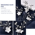 thumbnail image 4 of 3 Pcs Épingles à Cheveux en Forme de U pour Mariage Décoration de Mariée, 4 of 6
