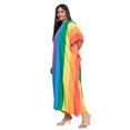 thumbnail image 4 of Oussum Multicolore Arc-en-Ciel Grande Taille Polyester Longues Robes Caftan pour Femmes, 4 of 7