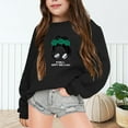 thumbnail image 2 of Preppy Sweat Shorts Grils Pattern Long Sleeve Tops Comfy Plus Size Sweatshirts Cute Jackets , Sizes 4-18, 2 of 6