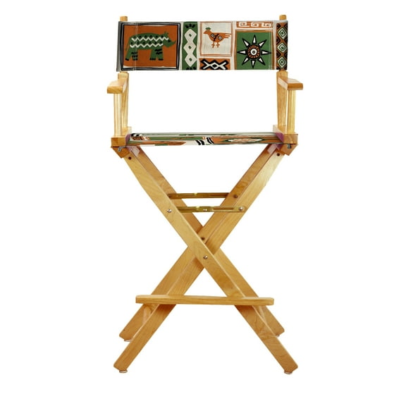 30" Director's Chair Natural Frame-Congo BongoNatural