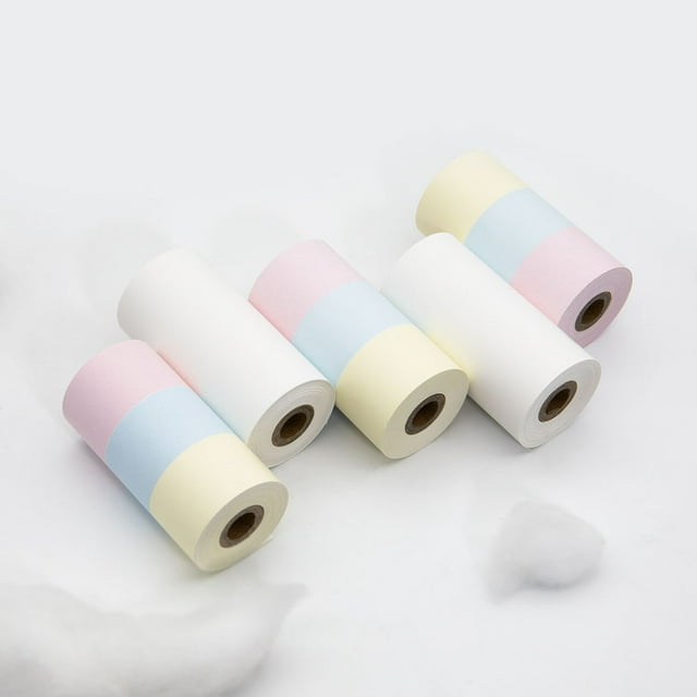 Amdohai Youpin Papier Thermique Compatible avec Printer Mini de Poche P1 P2 P2S Papier 57 x 30 mm 3 Rouleaux