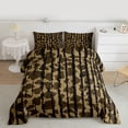 thumbnail image 2 of Castle Fairy Leopard Print Bedding Comforter Set 2pcs for Female Men Women,Abstract Camouflage Camo Twin Comforter Sets Microfiber,Retro Vintage Aesthetic Breathable Bedding Set, 2 of 8