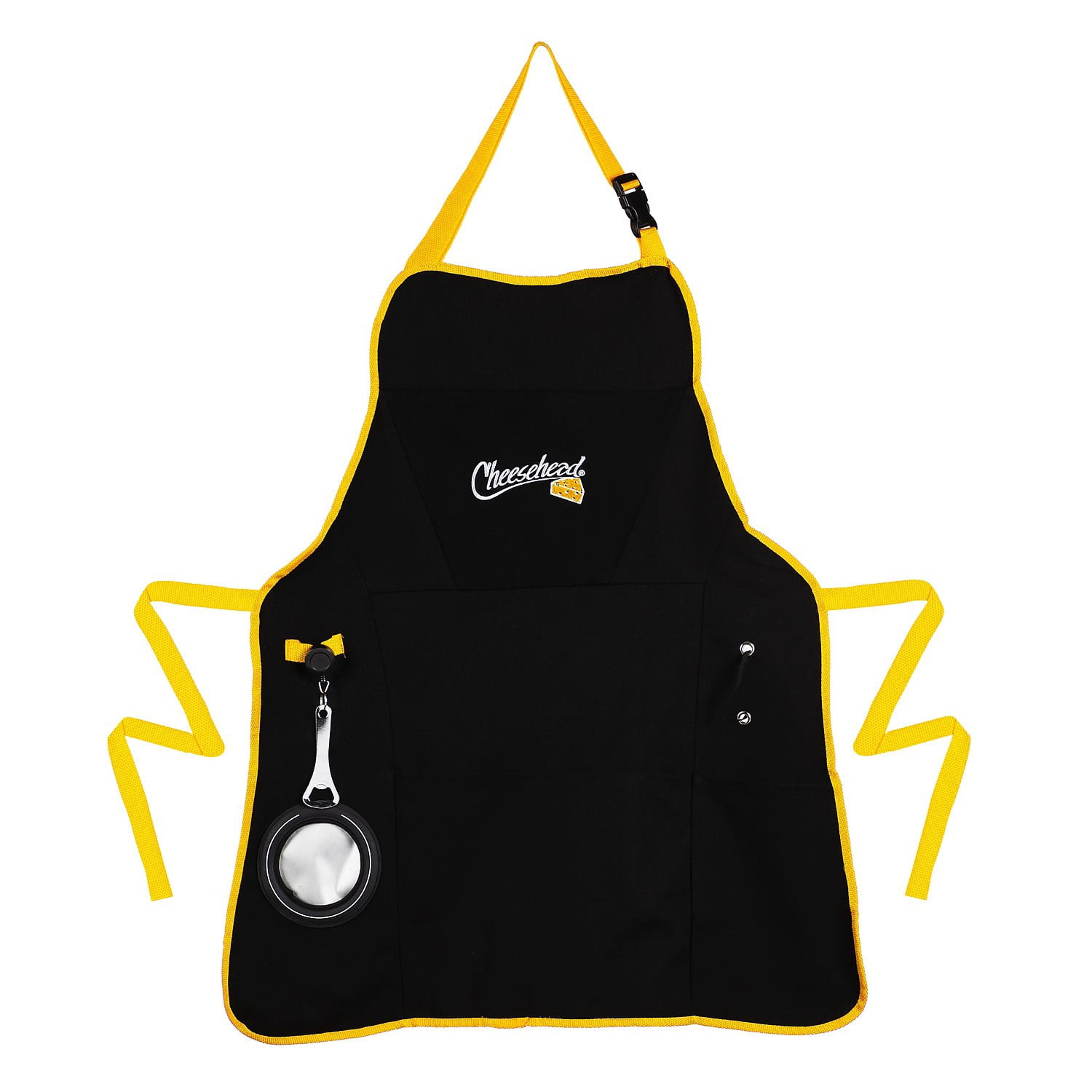 Original Cheesehead Utility Grilling Apron w/ Bottle Opener & Pockets 4AP5070C