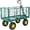 Green, variant on S-HOME 4-in-1 Oversized Steel Dump Garden Cart with Removable Liner and Side Panels for Outdoor Use and Landscaping