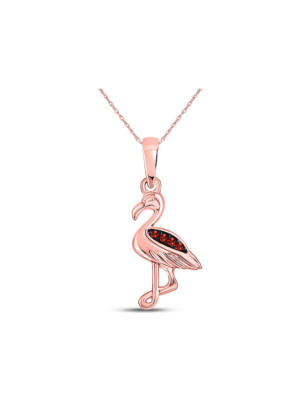 Silver Crystal Flamingo Beak Clip