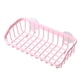 thumbnail image 1 of Estante de almacenamiento de pared multifuncional de plástico con doble ventosa para cocina y baño (rosa), 1 of 7