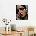 thumbnail image 2 of GOSMITH  Crying of Virgin Mary in Tears Oil Painting Canvas Wall Decor Print Jesus Christ Religious Family Room Home Decor Wall Art Christian Art Ready to Hang, 2 of 4