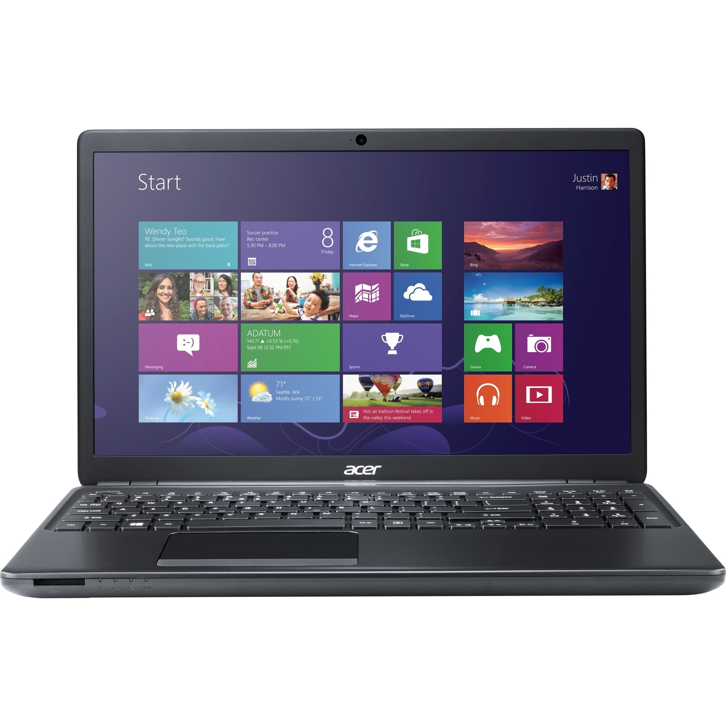 Acer TravelMate 15.6" Touchscreen Laptop, Intel Core i5 i5-4210U, 4GB