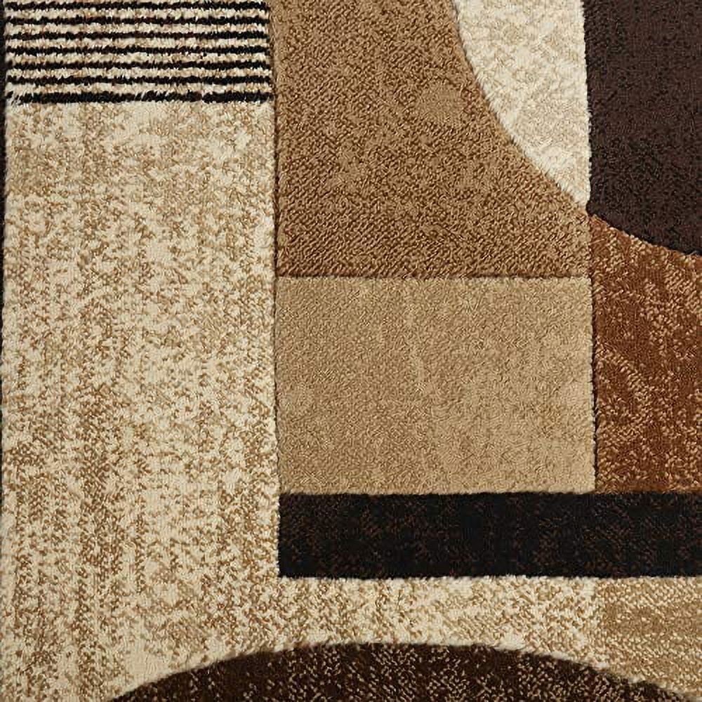 Home Dynamix Tribeca Jasmine Geometric Area Rug, Brown, 1'9"x7'2"