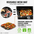 thumbnail image 6 of Infraovens Air Fryer Accessories with Rack, Liners, Magnets, 7.7 x 7.7 inches, 6 of 8