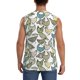 thumbnail image 4 of Fotbe Funny Chicken Men's Camiseta sin Mangas Estampada para Hombres, Playera Casual para Gimnasio, Entrenamiento, Playa-3X-Large, 4 of 7