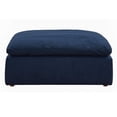 thumbnail image 4 of Sunset Trading Puff Fabric Slipcovered Sectional Modular Ottoman in Navy, 4 of 6
