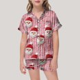 thumbnail image 2 of WEAIXIMIUNG Pajamas For Children Shirt And Pant Matching Set Sleepwear Set With Pockets For Christmas 8-9 Years, 2 of 4