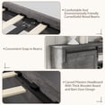 thumbnail image 5 of BOSHIRO Queen Size Bed Frame with Charging Station, Farmhouse Headboard with Sliding Barn Doors and Storage, Platform Design with Bracket Footboard, Noiseless, No Box Spring Required, Grey, 5 of 7