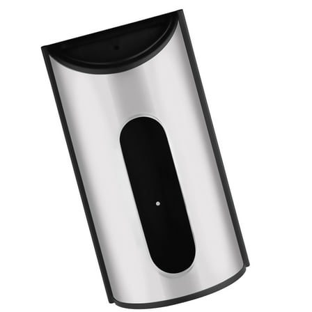 ADDHAT 1Pack Magnetic Grocery Bag Holder Storage Container Stainless Steel Wallmounted Design