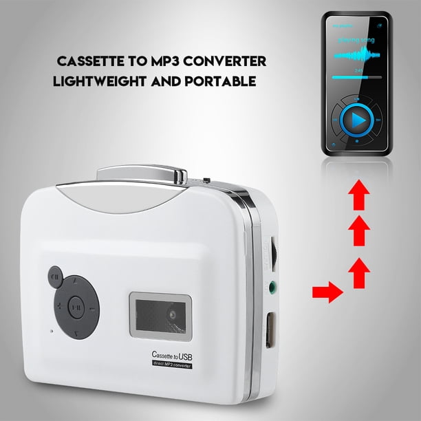 Cape de cassette Portátil Un Convertidor mp3 Captura de la Música de Audio Reproductor para la la la Unidad Flash USB