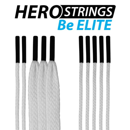 (1-Pack) Lacrosse HeroStrings Pro Stringing Kit White HM-Strings-Wht-1P By East Coast Dyes Ship from