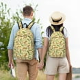 thumbnail image 4 of Travel Laptop Backpack - Cute Gecko Lizard Feathers Lightweight Canvas Backpack, Wear Resistant Computer Backpack Bag Fit {sizeName} Laptop for Men Women with Adjustable Padded Shoulder Straps, 4 of 6