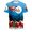 M10-Blue, variant on Ulitacool Men T Shirts Christmas Day Clothing Cartoon Print Loose Crew Neck Short Sleeve Soft Clothing Red