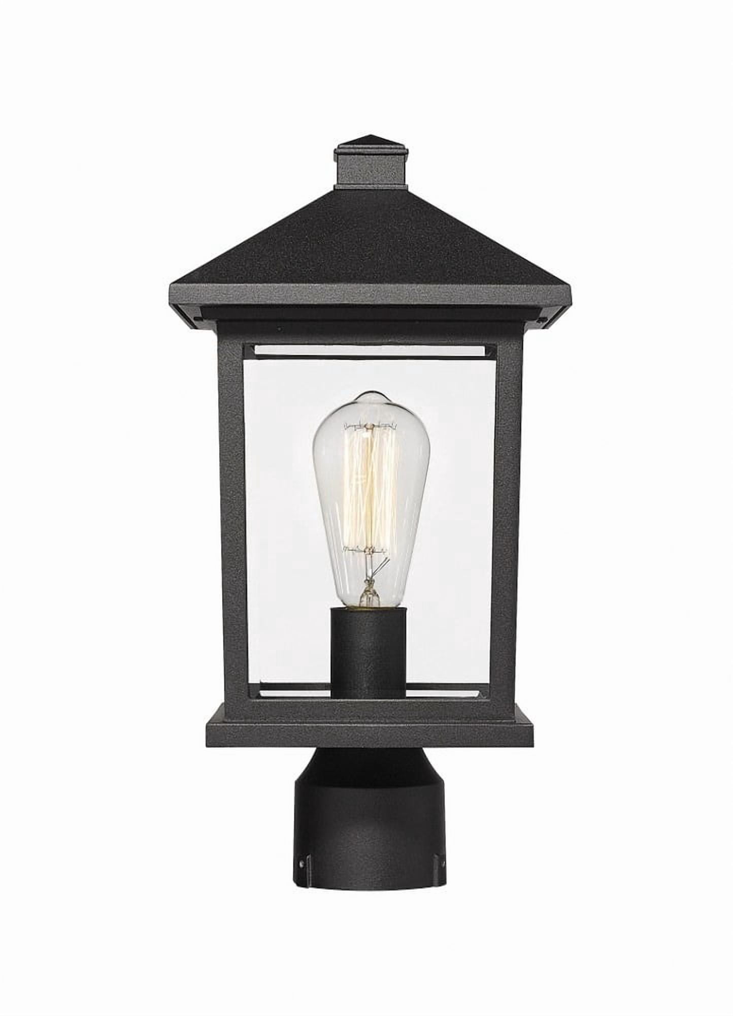 1 Light Outdoor Post Mount Lantern In Seaside Style 8 Inches Wide By 16 Inches High-Oil Rubbed Bronze Finish Z-Lite 531Phmr-Orb