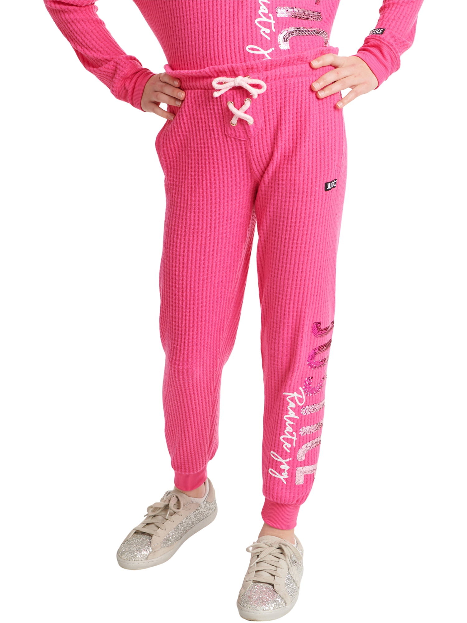 Justice Girls Collection X Waffle Jogger, Sizes XS-XLP