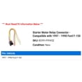 thumbnail image 2 of Starter Motor Relay Connector - Compatible with 1997 - 1998 Ford F-150, 2 of 2
