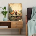 thumbnail image 5 of Qisvanset 12x16 Inch 2D Flat Framed Canvas Art, Vintage Chicken Country Hen Cottagecore Farmhouse Home Wall Decor, 5 of 5