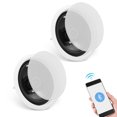 thumbnail image 4 of KFFKFF Pair of 6.5'' Ceiling Speakers with Bluetooth, 150W, Recessed Ceiling & Wall Speaker System, 8ΩImpedance 89dB Sensitivity, Suitable for Indoor Kitchen, Living Room, Bedroom, 4 of 9