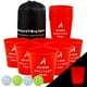 thumbnail image 1 of Set de juego Aivalas Yard Pong Toss con 12 baldes y pelotas luminosos, 1 of 7