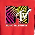 thumbnail image 3 of MTV Logo - Optical 80S - Toddler And Youth Crewneck Fleece Sweatshirt, 3 of 5