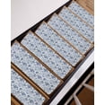 thumbnail image 7 of Stair Treads for Wooden Steps,Coastal Blue Peel and Stick Stair Treads with Adhesive,Ocean Starfish Retro Conch Summer Shell Non Slip Indoor Stairs Runner Rugs Mats for Elders Dogs 8"x30" 4PCS, 7 of 7