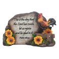 thumbnail image 2 of Chicken Rooster On Fence With Psalms Bible Verse Desktop Plaque Home Decor, 2 of 9