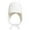 White, variant on Winter Outdoor Cold Proof And Warm Knitted Wool Hat Fashion Versatile Cover Hat Warm Head Gear