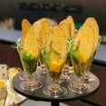 thumbnail image 5 of 30pcs Plastic Martini Glasses Reusable Tilted Dessert Cups, Clear Martini Plastic Cups, Plastic Cocktail Glasses Disposable Style, Clear Dessert Cups For Appetizer Cups Party Tasting Wedding Events, 5 of 7