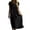 Black, variant on Vivianyo HD Women's Round Neck Eyelet Midi Dress, Summer Casual Empire Waist Dress for Women, With Decorative Cutout Trim and Short Sleeve, Women's L, Sizes S-2XL