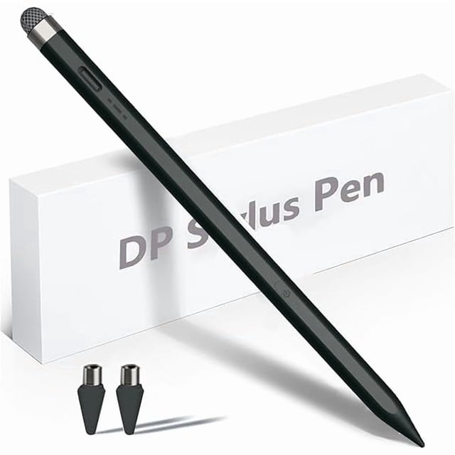 wonima11 Stylus Pen (Double Tip) for Samsung Galaxy Tab A9+ Pen, Tab A9 / Tab A8 Stylus Pen for Samsung Galaxy Tab A9 A8 A7 Tablets Pencil for iOS/Android/Surface All Touch Devices (Black)