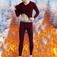 thumbnail image 2 of Men's Thermal Underwear Set Stretch Slim Fit Reversible Base Layer for Cold Weather Comfort and Warmth, 2 of 4