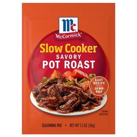 McCormick Slow Cooker Savory Pot Roast Seasoning Mix, 1.3 oz Packet