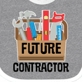thumbnail image 4 of Inktastic Construction Future Contractor Boys or Girls Baby Bib, 4 of 4