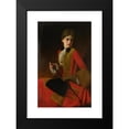 thumbnail image 2 of Gustave Jean Jacquet 17x24 Black Modern Framed Museum Art Print Titled - Girl in a Riding Habit, 2 of 5