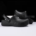 thumbnail image 4 of Lopsie Men's Women's Unisex Slip Resistant Work Clogs Men or Women Kitchen and Chef Shoes Safety Work Shoes Steel Toe Clog Water Resistant Black, 4 of 5