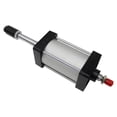thumbnail image 3 of INTBUYING Pneumatic Standard Air Cylinder Bore 100mm Stroke 100mm Aluminum Alloy Double Acting, 3 of 11